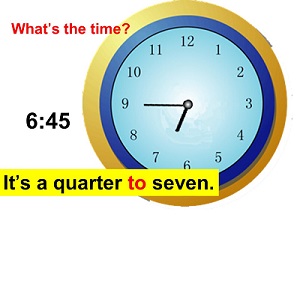 It\'s a quarter to 7